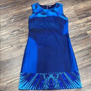 Elie Tahari Blue Sleeveless Dress